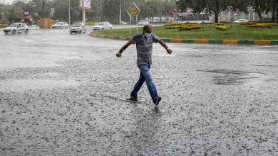 وقوع رگبار باران در اکثر استان‌های کشور طی ۲۴ ساعت آینده