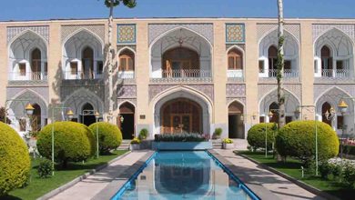 هتل عباسی اصفهان؛ چشم انداز باغ
