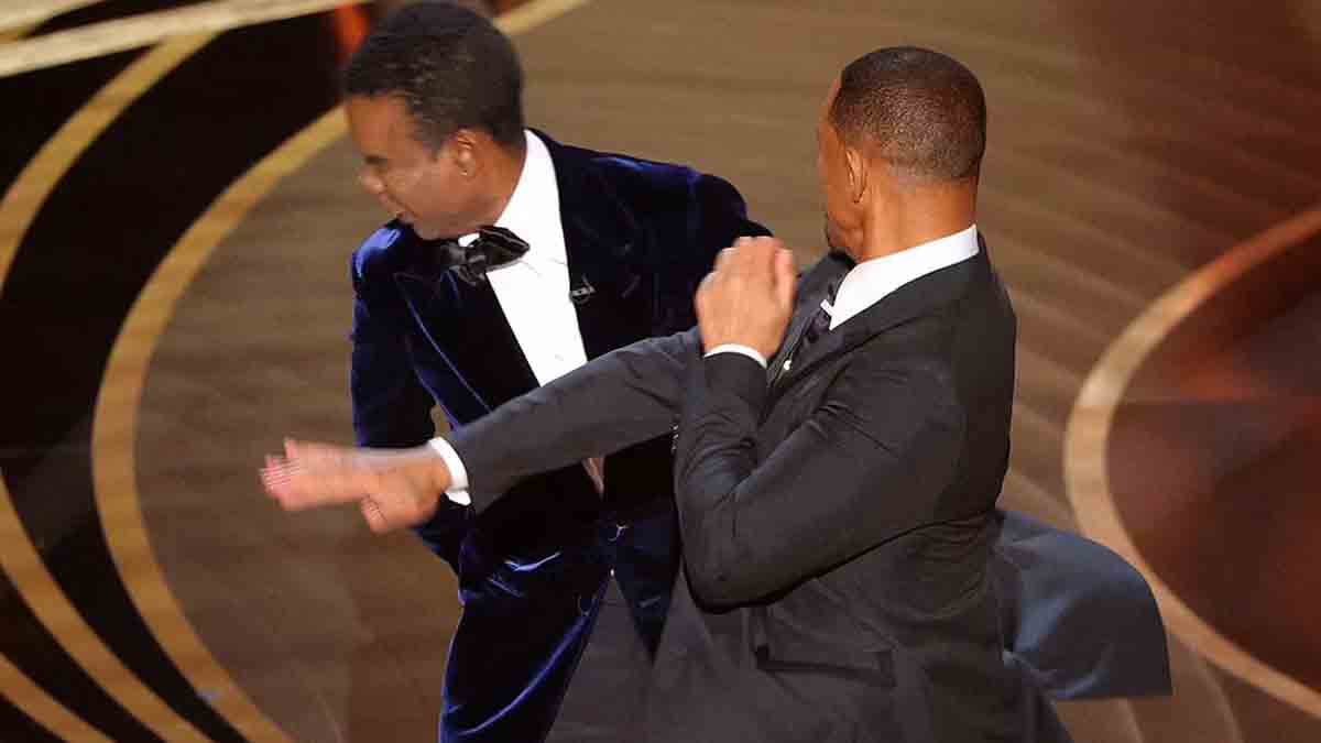 سیلی ویل اسمیت به کریس راک در هنگام دریافت جایزه اسکار + ویدیو