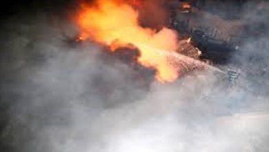 آتش سوزی در شرکت تولید روغن موتور مبارکه