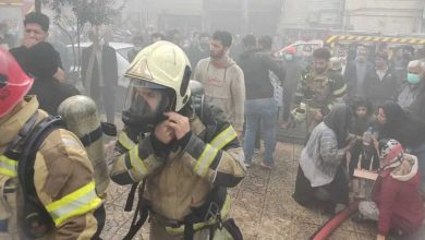 آتش‌سوزی برج ۱۵ طبقه مسکونی در تهران/۱۰۰ نفر نجات یافتند