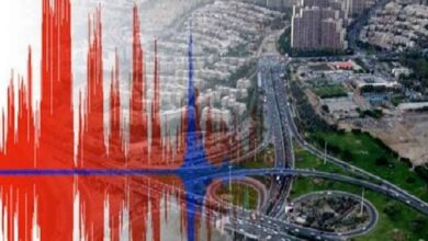زمان بین دو زلزله بزرگ در تهران