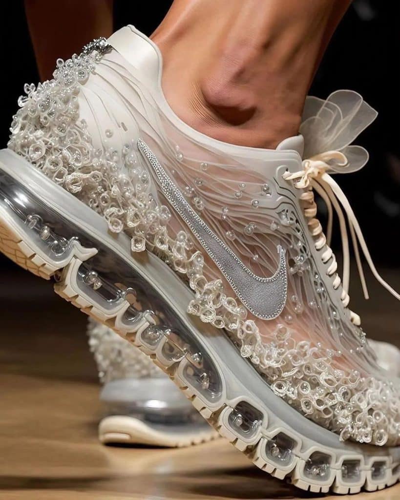 کفش کتانی مخصوص عروس