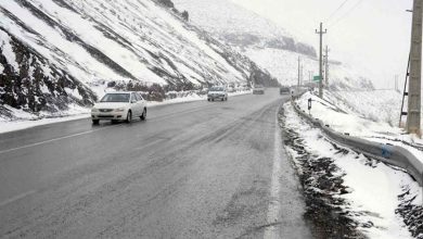 پیش‌بینی بارش برف در جاده چالوس