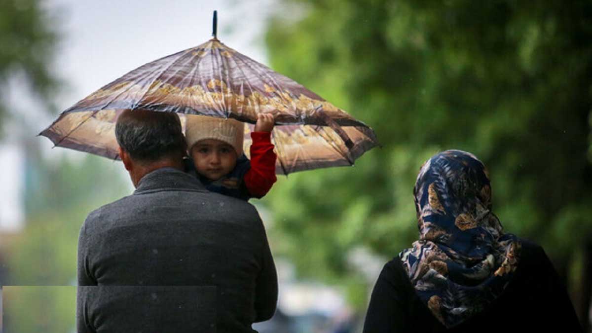 احتمال بارش پراکنده باران در تهران