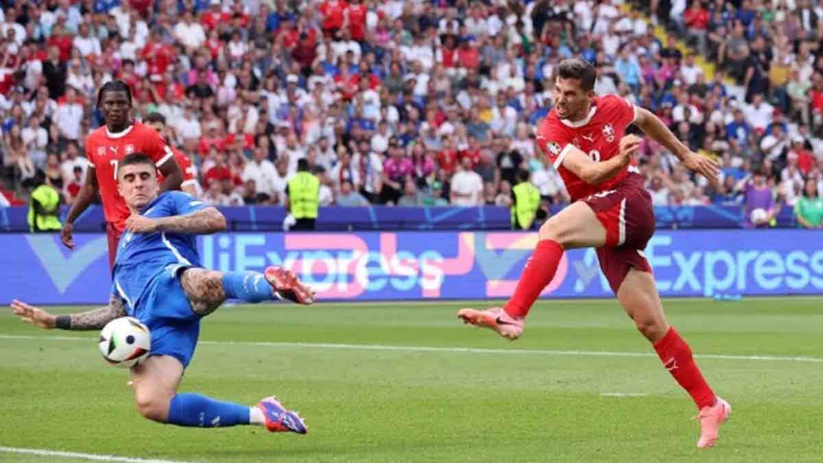سوئیس ۲ - ۰ ایتالیا: اخراج قهرمان از جام